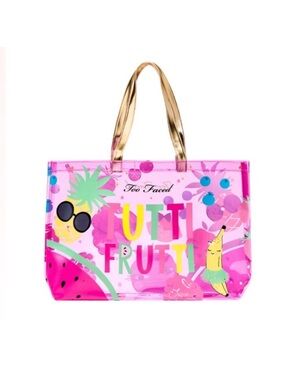Too Faced Tutti Frutti Collection
Tote Bag Limited Edition Clear
Vinyl Tote Bag